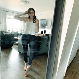 Faux Shoulder Tie Smock Top